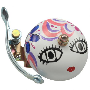 Handbeschilderde Japanse kraanvogel fietsbel