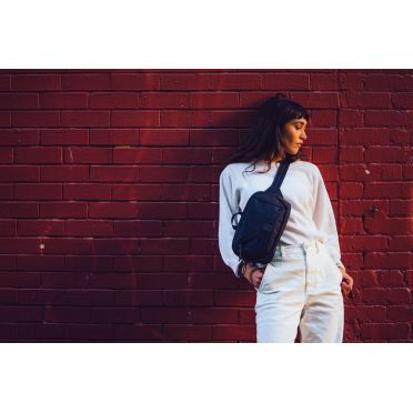 Chrome Heuptas met ritssluiting