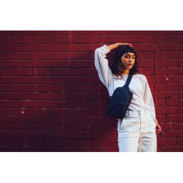 Chrome Heuptas met ritssluiting