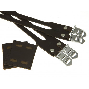 BLB dubbele lederen band