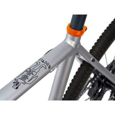 Cinelli Zydeco zilveren stadsfiets met bootleg