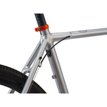 Cinelli Zydeco zilveren stadsfiets met bootleg