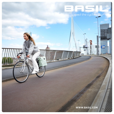 Basil SoHo LED dubbele fietstas 41L