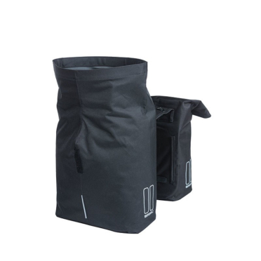 Basil City dubbele fietstas 28-32L
