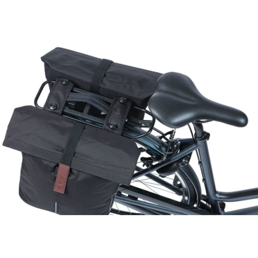 Basil City dubbele fietstas 28-32L