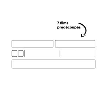 Clear Protect glanzende BMX-framebeschermer