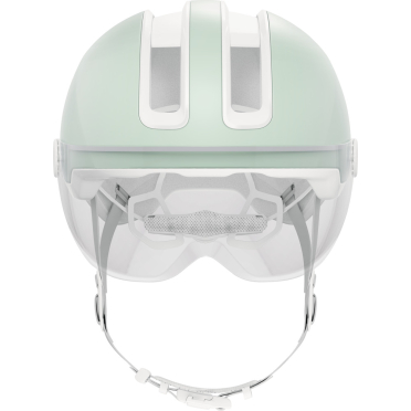 Abus HUD-Y ACE vizier stadsfietshelm met geïntegreerde verlichting