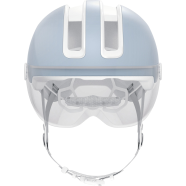 Abus HUD-Y ACE vizier stadsfietshelm met geïntegreerde verlichting