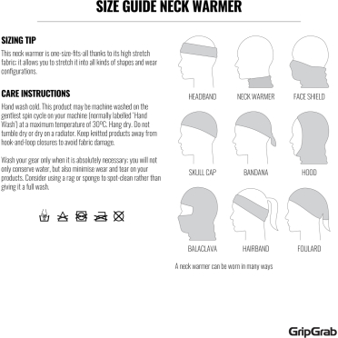 GripGrab multifunctionele merino fiets-nekwarmer