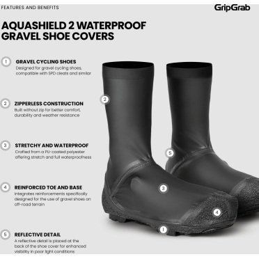 GripGrab AquaShield 2 waterdichte grindoverschoenen