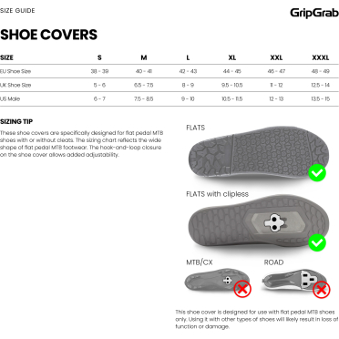 GripGrab TrailBlazer MTB-schoenovertrek met plat pedaal