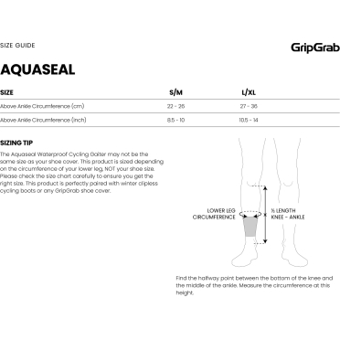 GripGrab AquaSeal waterdichte fietsslobkousen