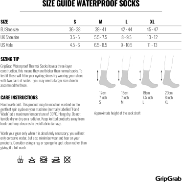 GripGrab Merino gevoerde waterdichte wintersokken
