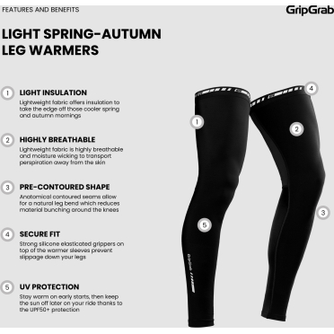 GripGrab lente-herfst lichtgewicht fietslegging