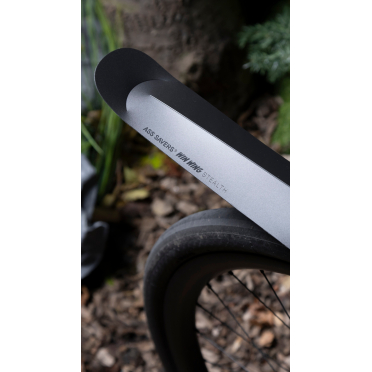 Ass Savers Win Wing Gravel achterspatbord - Stealth Zwart