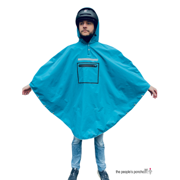 De People's Poncho 3.0 waterdichte fietsponcho