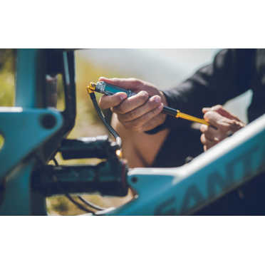 Hogedrukpomp voor fietsvering met digitale manometer Lezyne Digital Shock Drive