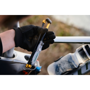 Hogedrukpomp voor fietsvering met digitale manometer Lezyne Digital Shock Drive