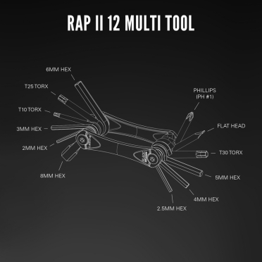Lezyne RAP II-12 fietsmultitool