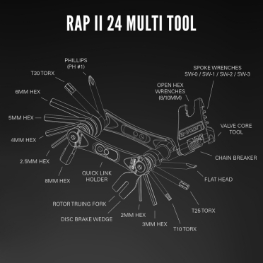 Lezyne RAP II-24 fietsmultitool