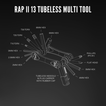 Lezyne RAP II-13 Tubeless fietsmultitool