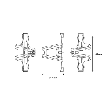 Restrap Side Release bidonhouder - Toegang aan de zijkant