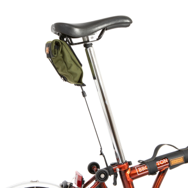 Restrap City Range zadeltas voor vouwfietsen - olijf