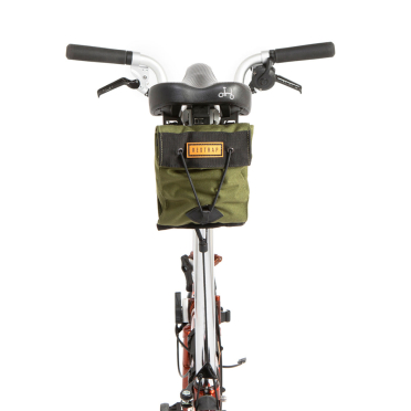 Restrap City Range zadeltas voor vouwfietsen - olijf