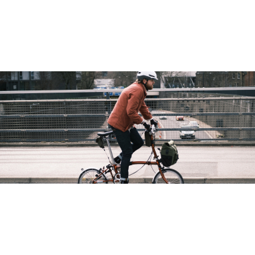 Restrap City Range zadeltas voor vouwfietsen - olijf
