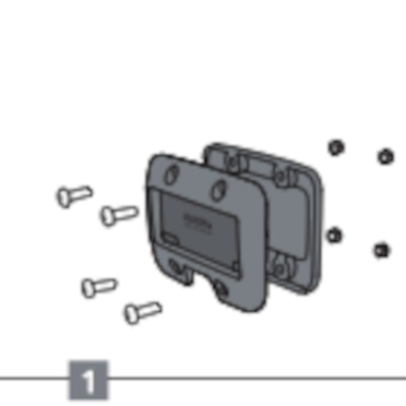 Korb Platte Klickfix montageplaat
